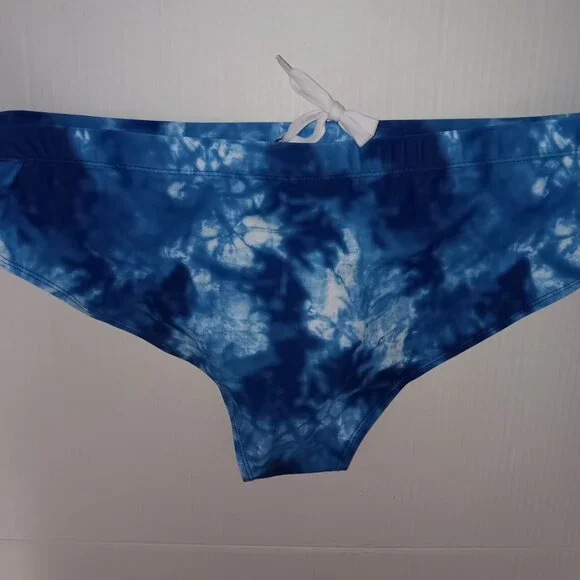 MEN'S TIE-DYE PRINT SWIM BRIEFS/TRUNKS - Picture 3 of 10